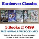 Hardcover Classics Fiction | Pack of 5 Books | Free Shipping | Free Bookmarks