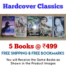 Hardcover Classics Fiction | Pack of 5 Books | Free Shipping | Free Bookmarks