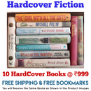 Hardcover Fiction 10 Books Set | Free Shipping | Free Bookmarks