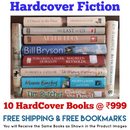 Hardcover  Fiction 10 Books Set | Free Shipping | Free Bookmarks
