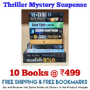 Thriller Mystery Suspense Fiction | Pack of 10 Books | Free Shipping | Free Bookmarks