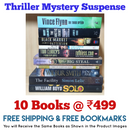 Thriller Mystery Suspense Fiction | Pack of 10 Books | Free Shipping | Free Bookmarks