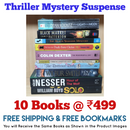 Thriller Mystery Suspense Fiction | Pack of 10 Books | Free Shipping | Free Bookmarks