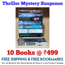 Thriller Mystery Suspense Fiction | Pack of 10 Books | Free Shipping | Free Bookmarks