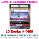 Love &  Romance Fiction 10 Books Set | Free Shipping | Free Bookmarks