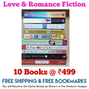 Love &  Romance Fiction 10 Books Set | Free Shipping | Free Bookmarks