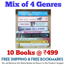 Mix of 4 Genres Books Lot | Free Shipping & Bookmarks