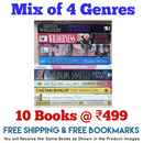 Mix of 4 Genres Books Lot | Free Shipping & Bookmarks
