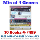 Mix of 4 Genres Books Lot | Free Shipping & Bookmarks