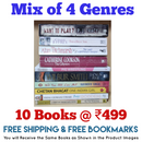 Mix of 4 Genres Books Lot | Free Shipping & Bookmarks