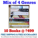 Mix of 4 Genres Books Lot | Free Shipping & Bookmarks