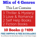 Mix of 4 Genres Books Lot | Free Shipping & Bookmarks
