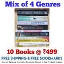 Mix of 4 Genres Books Lot | Free Shipping & Bookmarks