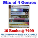 Mix of 4 Genres Books Lot | Free Shipping & Bookmarks
