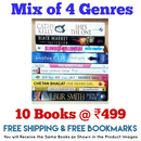 Mix of 4 Genres Books Lot | Free Shipping & Bookmarks