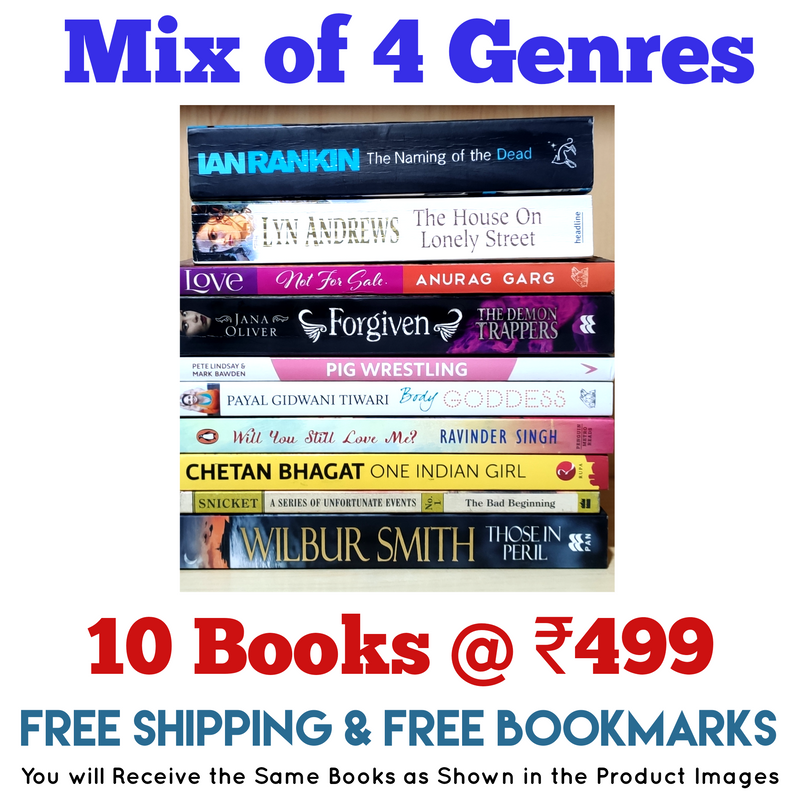 Mix of 4 Genres Books Lot | Free Shipping & Bookmarks