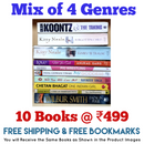 Mix of 4 Genres Books Lot | Free Shipping & Bookmarks
