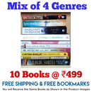Mix of 4 Genres Books Lot | Free Shipping & Bookmarks