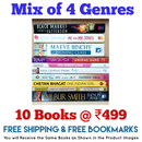 Mix of 4 Genres Books Lot | Free Shipping & Bookmarks