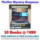 Thriller Mystery Suspense Fiction | Pack of 10 Books | Free Shipping | Free Bookmarks