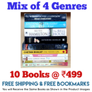 Mix of 4 Genres Books Lot | Free Shipping & Bookmarks