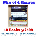 Mix of 4 Genres Books Lot | Free Shipping & Bookmarks