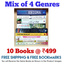 Mix of 4 Genres Books Lot | Free Shipping & Bookmarks