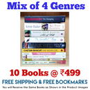 Mix of 4 Genres Books Lot | Free Shipping & Bookmarks