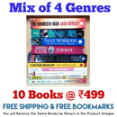 Mix of 4 Genres Books Lot | Free Shipping & Bookmarks