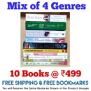 Mix of 4 Genres Books Lot | Free Shipping & Bookmarks