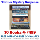 Thriller Mystery Suspense Fiction | Pack of 10 Books | Free Shipping | Free Bookmarks