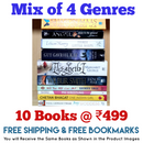 Mix of 4 Genres Books Lot | Free Shipping & Bookmarks
