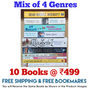 Mix of 4 Genres Books Lot | Free Shipping & Bookmarks