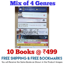 Mix of 4 Genres Books Lot | Free Shipping & Bookmarks