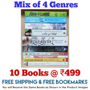 Mix of 4 Genres Books Lot | Free Shipping & Bookmarks