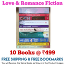 Love &  Romance Fiction 10 Books Set | Free Shipping | Free Bookmarks