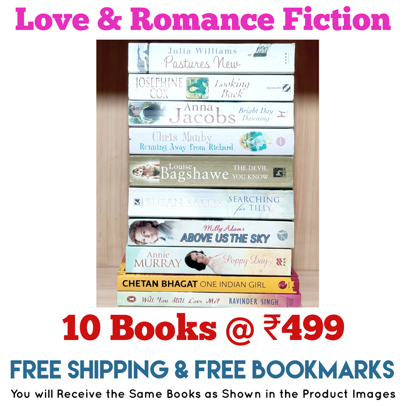 Love &  Romance Fiction 10 Books Set | Free Shipping | Free Bookmarks
