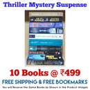 Thriller Mystery Suspense Fiction | Pack of 10 Books | Free Shipping | Free Bookmarks