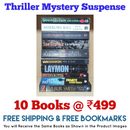 Thriller Mystery Suspense Fiction | Pack of 10 Books | Free Shipping | Free Bookmarks