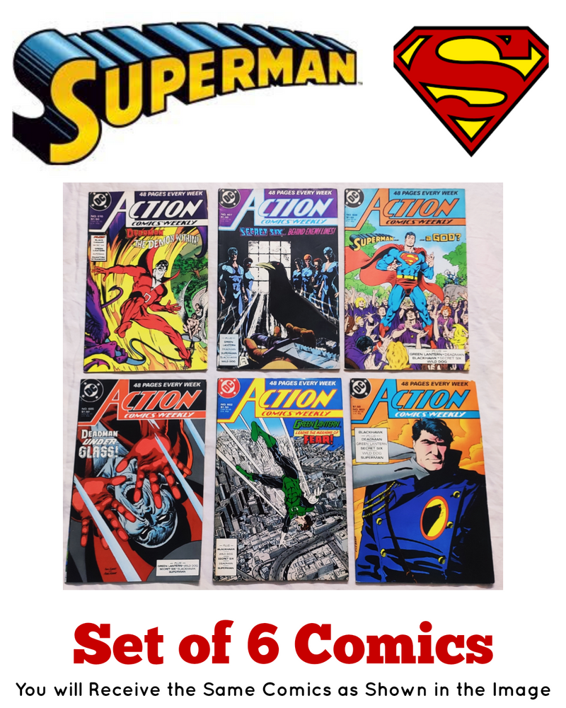 Superman Action Comics Weekly 48 Page| Set of 6 Comics | DC Comics