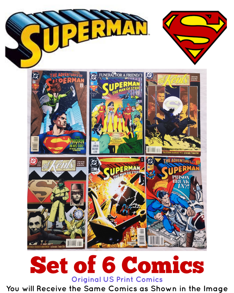 Superman Comics by DC Comics | Collection of 6 Comics