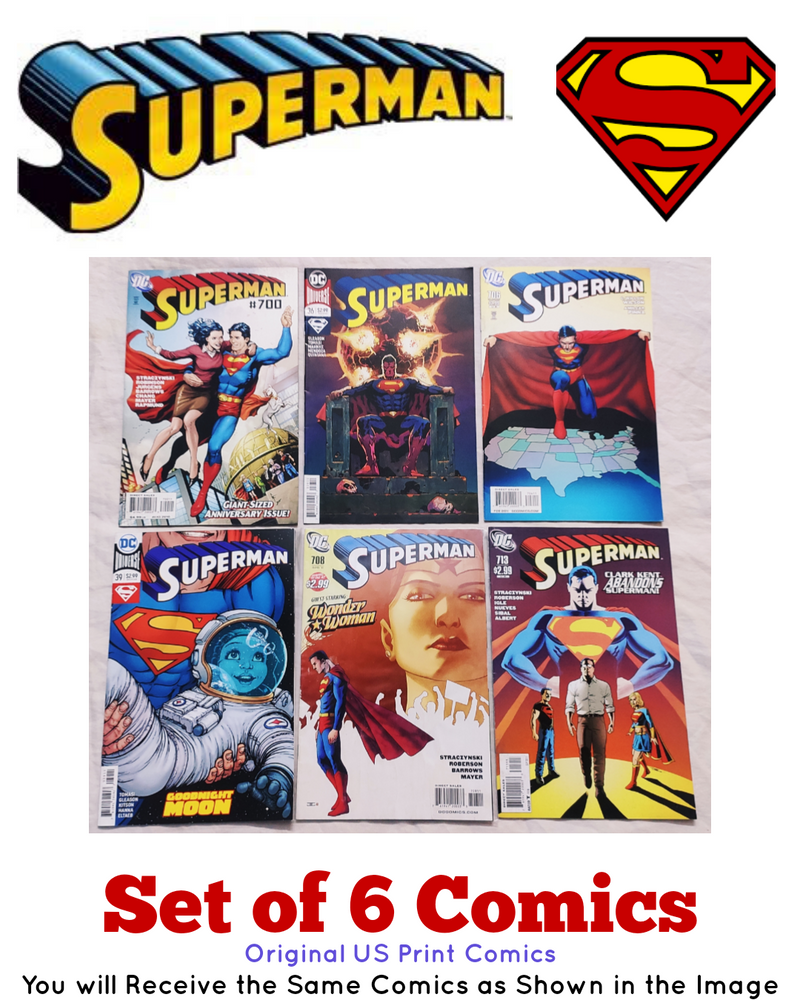 Superman Comics by DC Comics | Original US Print Comics | Set of 6 Comics