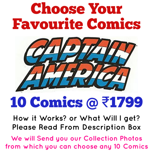 Marvel Captain America Comics | Pack of 10 Comics