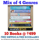 Mix of 4 Genres Books Lot | Free Shipping & Bookmarks
