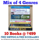Mix of 4 Genres Books Lot | Free Shipping & Bookmarks