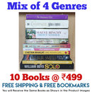 Mix of 4 Genres Books Lot | Free Shipping & Bookmarks