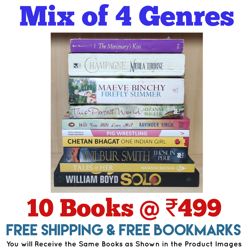 Mix of 4 Genres Books Lot | Free Shipping & Bookmarks