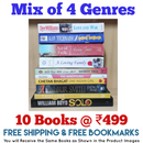 Mix of 4 Genres Books Lot | Free Shipping & Bookmarks