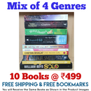 Mix of 4 Genres Books Lot | Free Shipping & Bookmarks