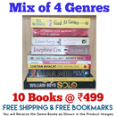 Mix of 4 Genres Books Lot | Free Shipping & Bookmarks